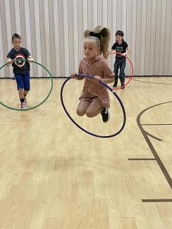 Jumping with a Hula Hoop