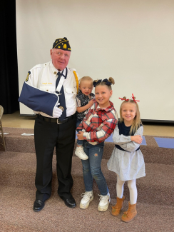 So much fun to have Grandpa be a part of our assembly!